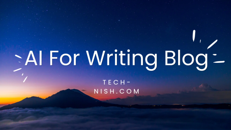 AI for writing blog