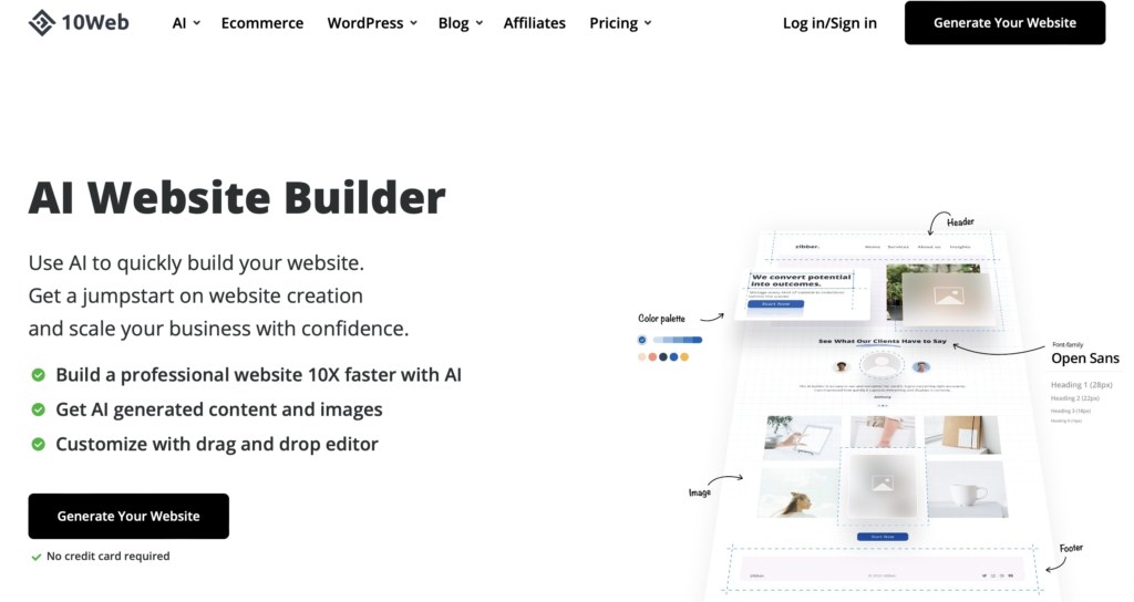 Best free ai website builder