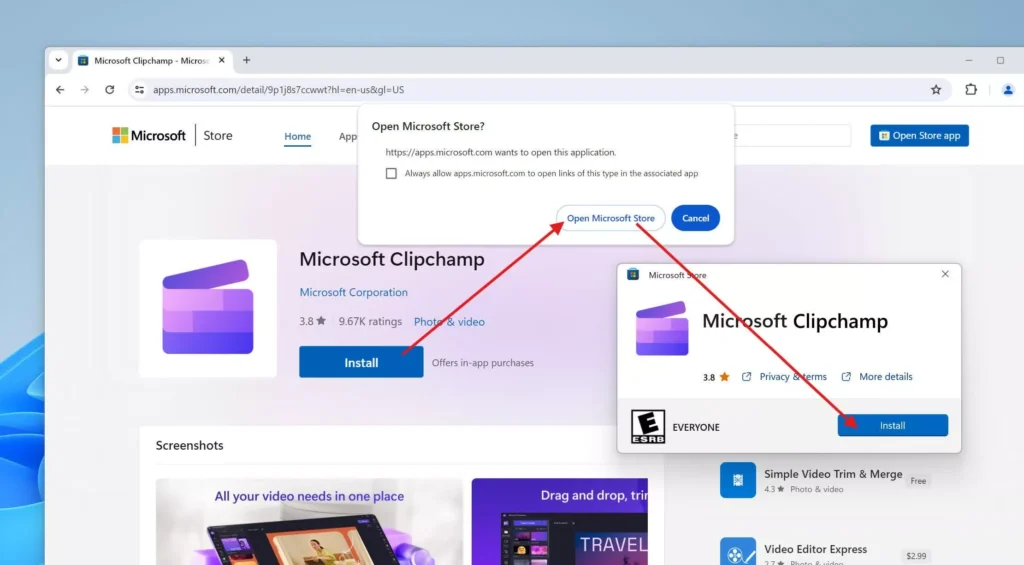 Microsoft introduces a new web-based method for installing Windows Store apps